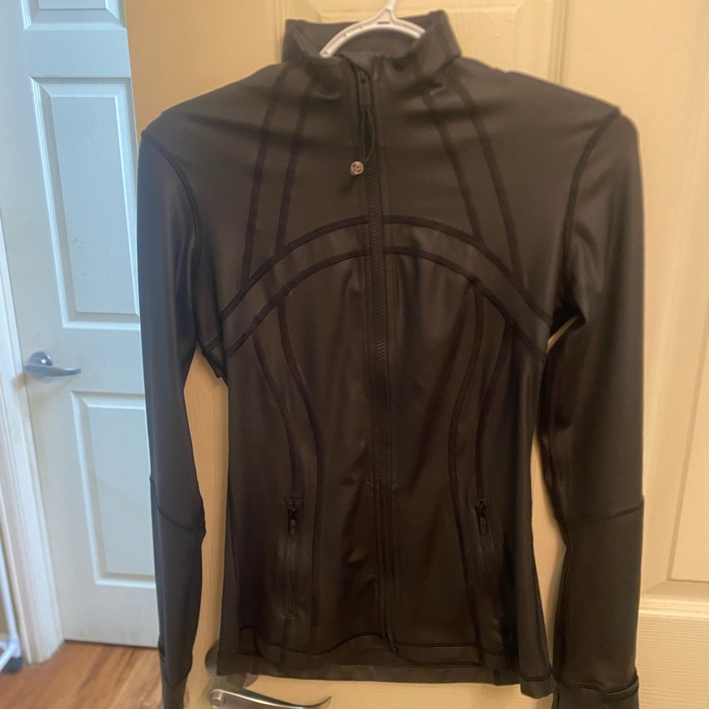 lululemon black pleather jacket